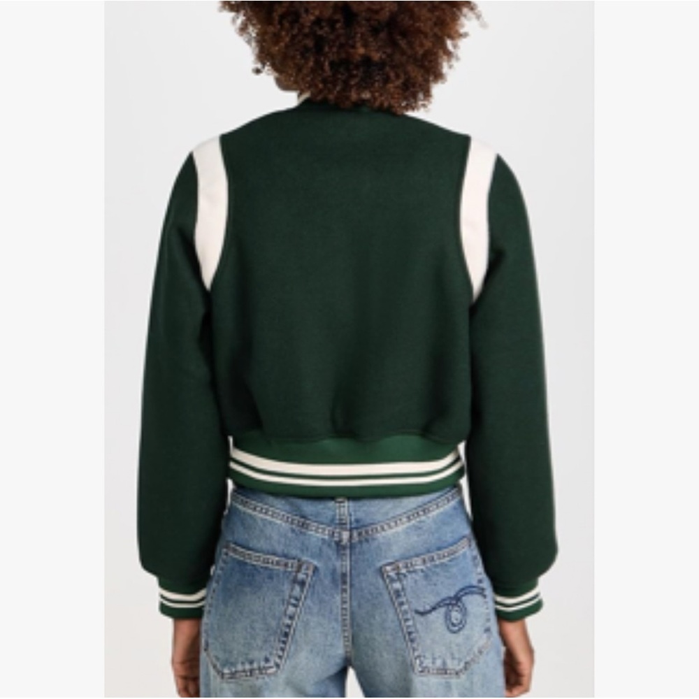 NWT Blank NYC Smart Move Woven Varsity Bomber Jacket - Picture 2 of 4